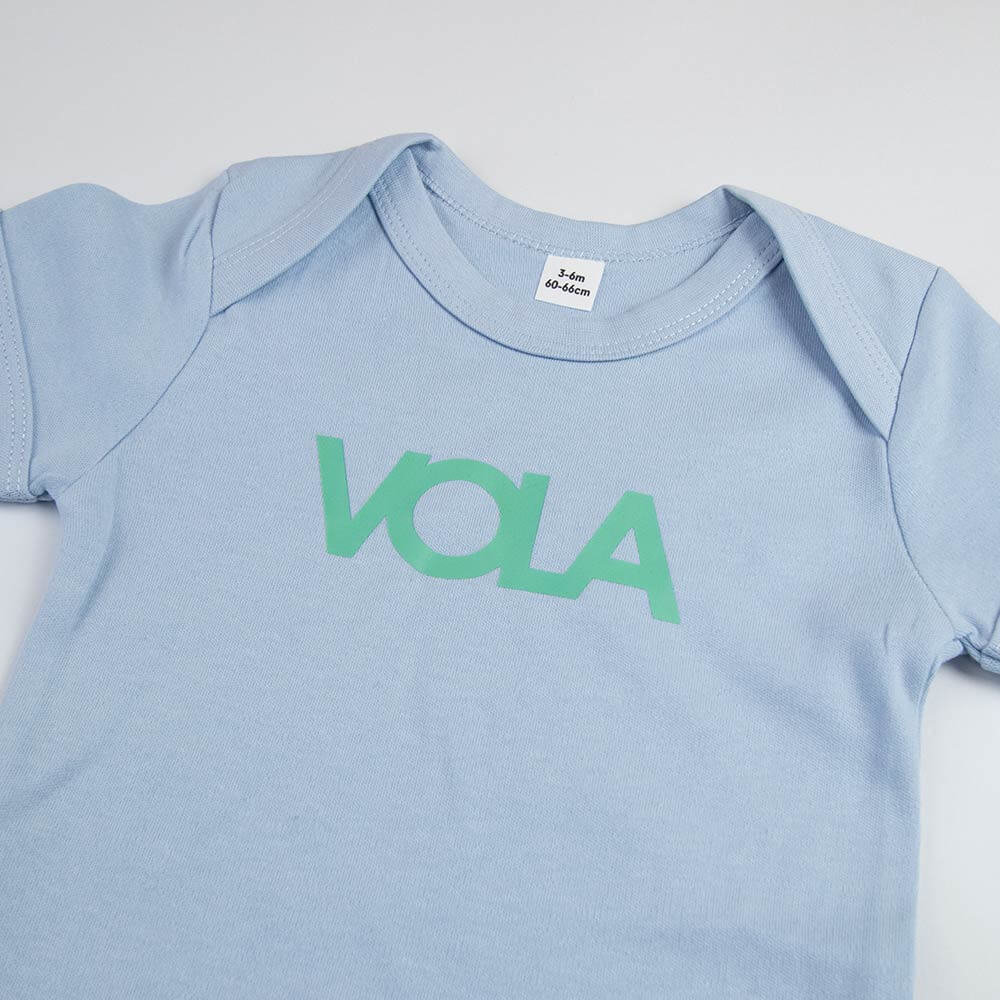 Logo Baby Grow - Dusty Blue
