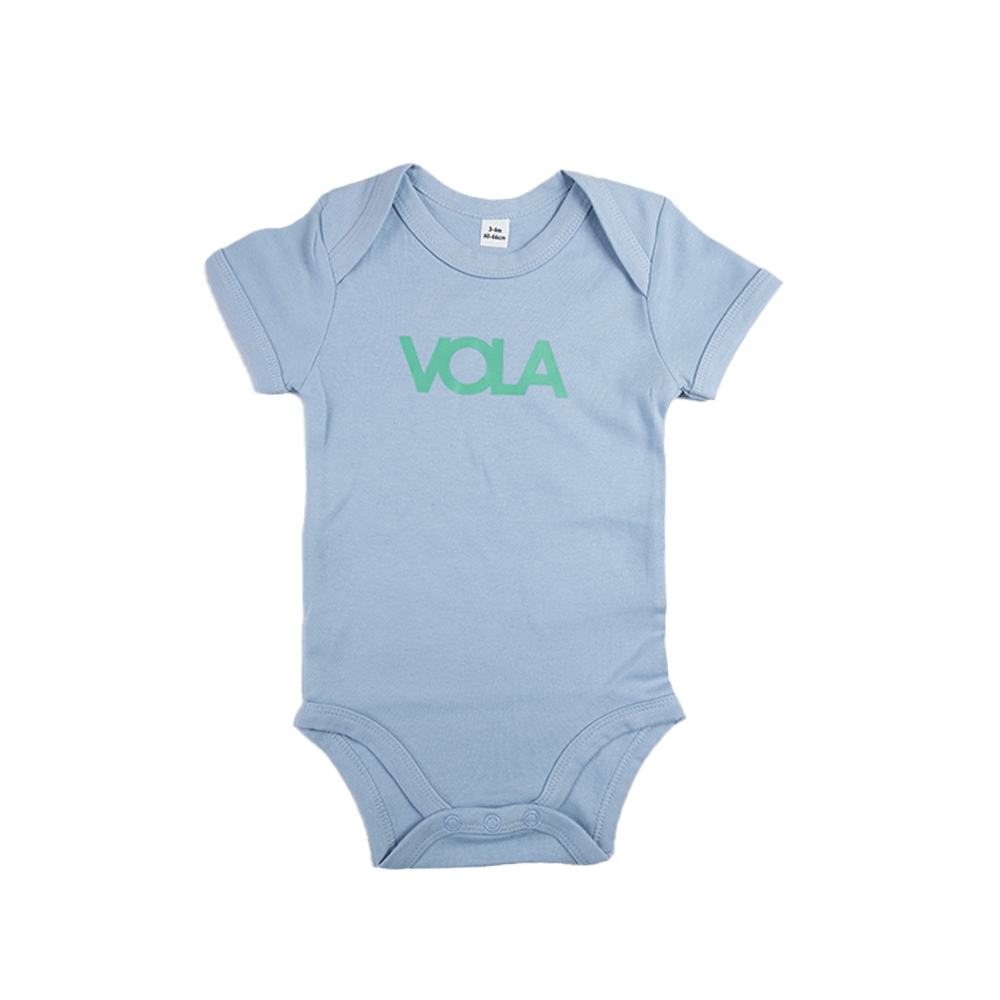 Logo Baby Grow - Dusty Blue