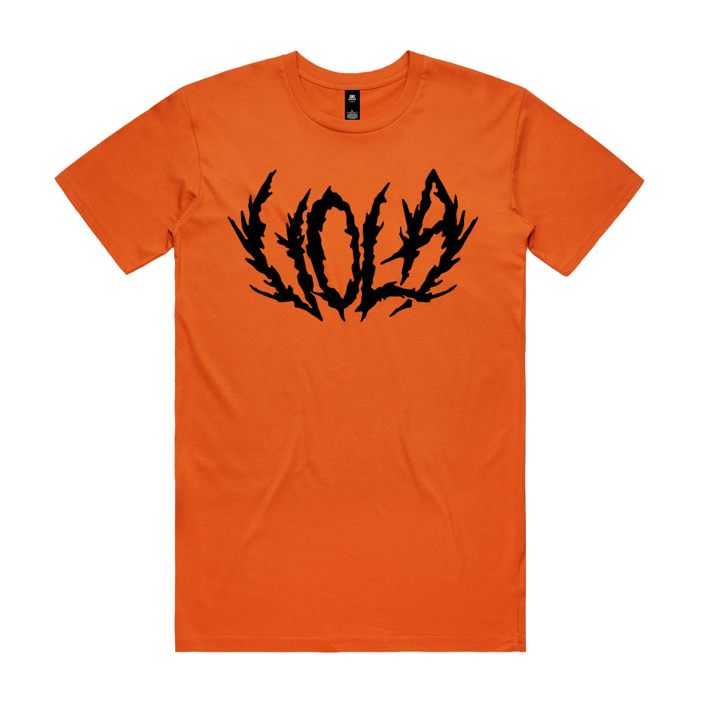 Metal Logo Tee - Orange