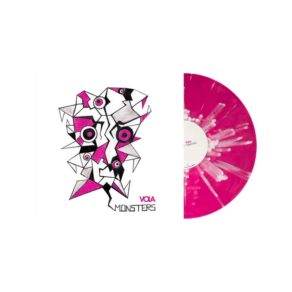 Monsters 12" Vinyl - Pink/White Splatter