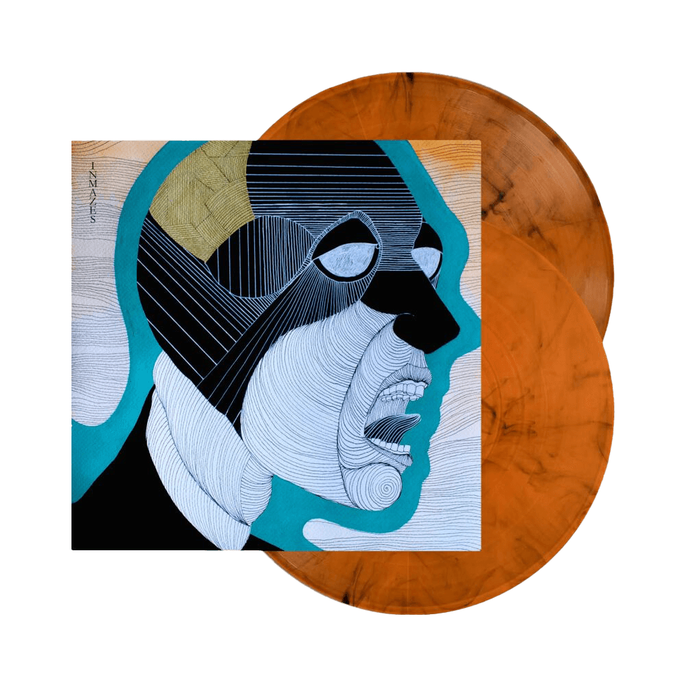 Inmazes 2x12" Vinyl - Transparent Orange & Black Marble
