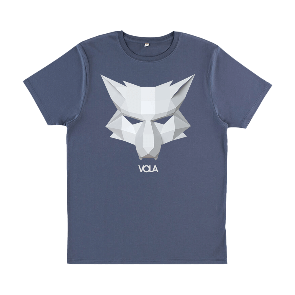 Paper Wolf T-Shirt - Blue - VOLA